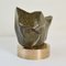 Sculpture Vintage en Marbre Vert Mousse sur Socle en Bronze par Alice Ward, 1960s 7