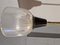 Lámpara de pie modelo LTE6 con base de mármol con copa de vidrio abierta en negro de Ignazio Gardella para Azucena, años 50, Imagen 6