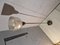 Lámpara de pie de diseño modelo LTE6 con base de mármol con copa de vidrio abierta de cobre de Ignazio Gardella para Azucena, años 50, Imagen 5