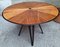 Round Design Table in Dark Wood by Osvaldo Borsani for Abv Borsani, 1950s 1