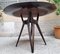 Round Design Table in Dark Wood by Osvaldo Borsani for Abv Borsani, 1950s 3