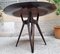Runder Design Tisch aus dunklem Holz von Osvaldo Borsani für Abv Borsani, 1950er 3