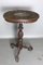 Tripod Pedestal Table in Carved Wood 1