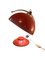 Lampe de Bureau Rouge, 1970s 1