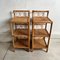 Mid-Century Bamboo and Rattan Bedside Tables, Set of 2 3