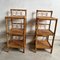 Mid-Century Bamboo and Rattan Bedside Tables, Set of 2 1