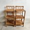 Mid-Century Bamboo and Rattan Bedside Tables, Set of 2 4