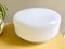 Minimalist White Opaline Glass Pill Flush Mount 3