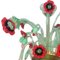 Blumen Kronleuchter mit roten Mohnblumen von Bottega Veneziana 2