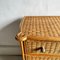 Vintage Bamboo and Wicker Chest of Drawers 6