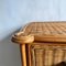 Vintage Bamboo and Wicker Chest of Drawers 9