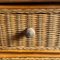 Vintage Bamboo and Wicker Chest of Drawers 2