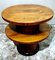 Art Deco Italian Coffee Table with Two Round Tops, 1930s, Image 2