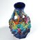 Jarrón brutalista de cerámica multicolor de Vallauris, años 60, Imagen 6