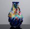 Jarrón brutalista de cerámica multicolor de Vallauris, años 60, Imagen 7