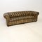 Antikes Chesterfield Ledersofa, 1880er 2