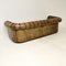 Antikes Chesterfield Ledersofa, 1880er 5