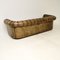 Antique Leather Chesterfield Sofa, 1880s 5