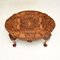 Antique Burr Walnut Coffee Table, 1900s, Image 5