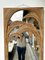 Espejo italiano con palmera de ratán de Vivai del Sud, años 70, Imagen 9