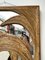 Specchio a forma di palma in vimini di Vivai del Sud, Italia, anni '70, Immagine 4