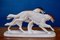 Carreras de galgos rusos Borzoi de porcelana, años 30, Imagen 7