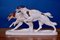 Borzoi Russian Greyhound Racing in Porcelain, 1930s 1