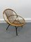 Chaise en Rotin et Métal de Rohé Noordwolde, Pays-Bas, 1950s 1