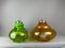 Portuguese Green and Amber Glass Pendants, 1970s, Set of 2, Image 2