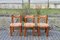 Model S11 Saddle Dining Chairs in Cognac Leather by Pierre Chapo, 1960s, Set of 3 1