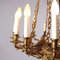 Lámpara de araña dorada de restauración vintage, Imagen 5