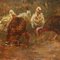 Francesco Paolo Michetti, Farmyard Scene, Oil Painting, Framed 3