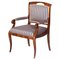 Biedermeier Armchair in Walnut Veneer and Oak, 1830s, Image 1