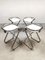 Swedish Chrome Stools by Borge Lindau and Bo Lindekrantz, 1970s, Set of 4, Image 1