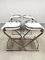 Swedish Chrome Stools by Borge Lindau and Bo Lindekrantz, 1970s, Set of 4, Image 3