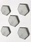 Vintage Dutch Hexagon Ceiling Wall Light B1092 from Raak, 1970s 1