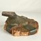 Architectural Push Pull Door Handle in Petrified Wood and Bronze, 1970s 10