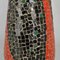 Tall Black and Red Mosaic Vase, 1960s, Image 6