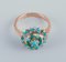 Danish Goldsmith 14 Karat Gold Ring Adorned with Turquoise, 1930s 5