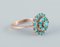 Danish Goldsmith 14 Karat Gold Ring Adorned with Turquoise, 1930s, Image 2