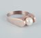 Danish Goldsmith 14 Karat Gold Ring with Pearl 5