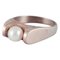 Danish Goldsmith 14 Karat Gold Ring with Pearl 1