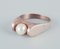 Danish Goldsmith 14 Karat Gold Ring with Pearl, Image 3