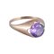 Anello Goldsmith in oro a 14 carati con pietra semipreziosa viola chiaro, anni '30, Immagine 1