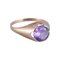 Danish Goldsmith 14 Karat Gold Ring with Light Violet Semi-Precious Gemstone, 1930s 1