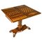 Tavolo da gioco intarsiato in legno, Immagine 1