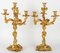 Large Gilt Bronze Candleholders, Set of 2, Image 3
