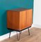 Mueble para discos con patas en forma de horquilla de teca, años 60, Imagen 4