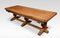 Monumental Oak Refectory Table, 1890s 1