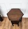 Italian Hexagonal Walnut Side Table with Bobbin Turned Legs, 1890s 8